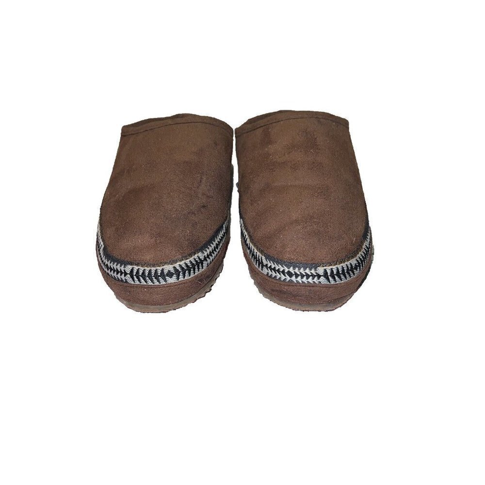 PENDLETON Porch Mule Slippers Mens Washable Microsuede Toasted Coconut Sz 8